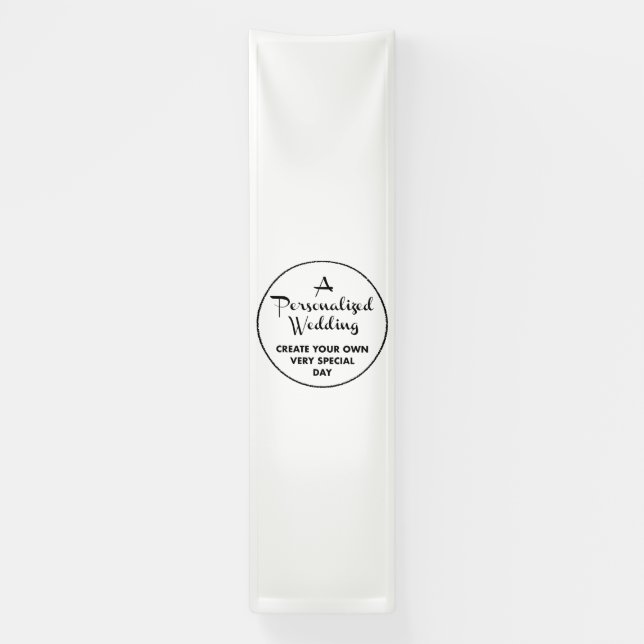 Custom Wedding Welcome Sign 10'x2.5' Vinyl Banner (Vertikal)