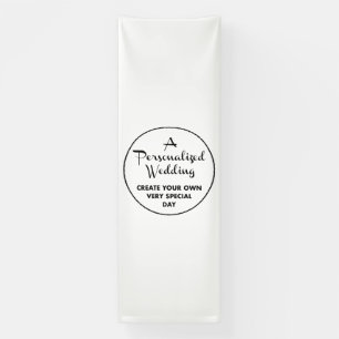 Custom Wedding Welcome Sign 12' x 4' Vinyl Banner