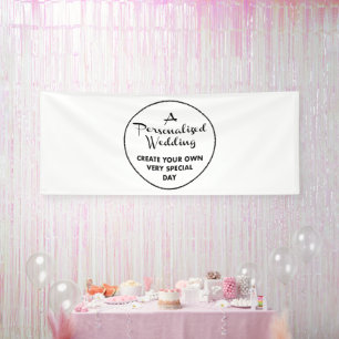 Custom Wedding Welcome Sign 4' x 10' Vinyl Banner