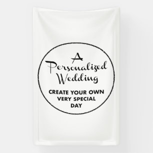 Custom Wedding Welcome Sign 4' x 2.5' Vinyl Banner