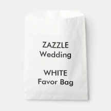 Custom Wedding WHITE Paper Fevor Bag