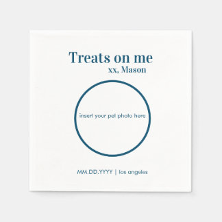 Custom Wedert Dessert Napkin Dog/Cat/Pet Serviette