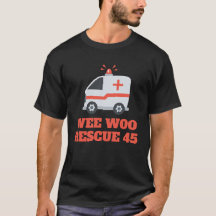 Custom Wee Woo Ambulance First Responder Spaß T-S