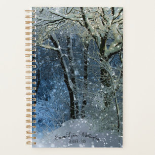 Custom Weekly, Monthly Snowy Winter Sun Sparkle Planer