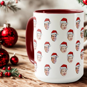 Custom Weihnachtsmannmütze Face Weihnachtsgeschenk Tasse