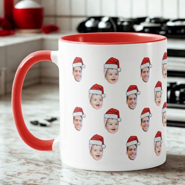Custom Weihnachtsmannmütze Face Weihnachtsgeschenk Tasse (Von Creator hochgeladen)