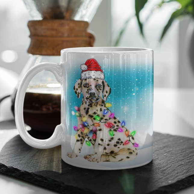 Custom Weihnachtsmannmütze Frohe Weihnachten Dalma Kaffeetasse (Von Creator hochgeladen)