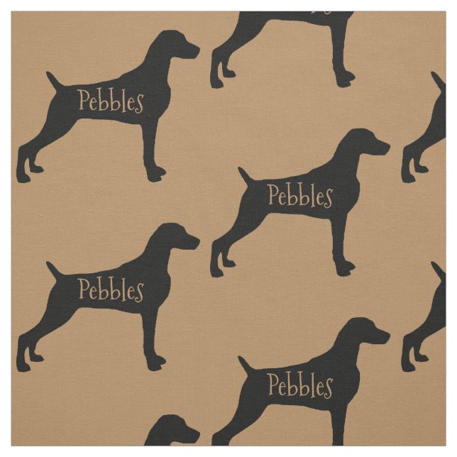 Custom Weimaraner Dog Fabric Stoff (Muster)