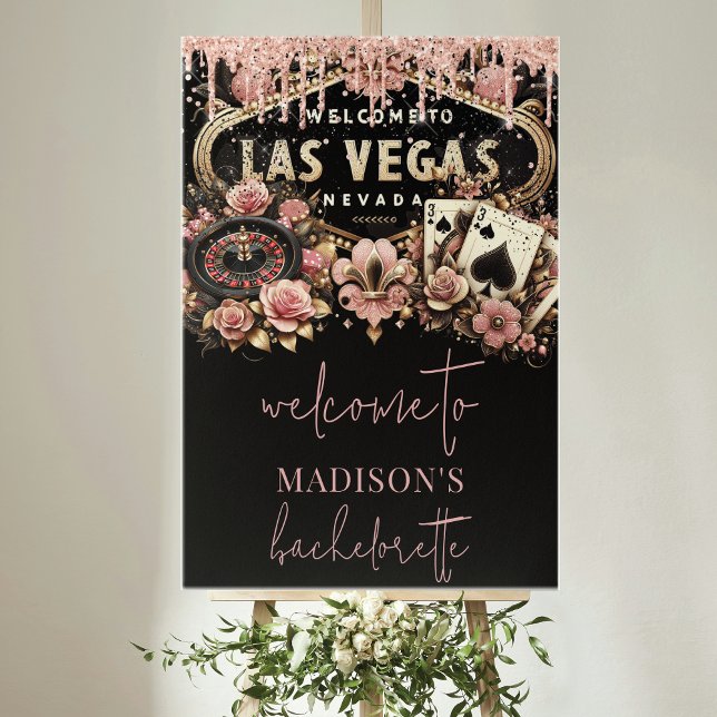 Custom Welcome Las Vegas Bachelorette Luxus Poster (Von Creator hochgeladen)