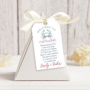 Custom Welcome to Nantucket Hochzeitstag Geschenkanhänger