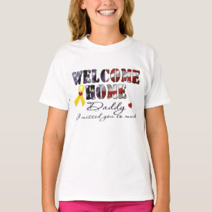 Custom Welcome Zuhause Daddy I vermisste Sie - Gau T-Shirt
