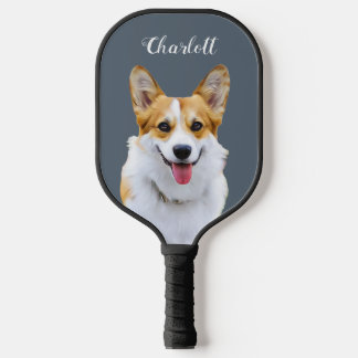 Custom Welsh Corgi Dog Personalisiert Zeichnend Pickleball Schläger