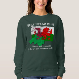 Custom WELSH MUM Flag Wales Sweatshirt