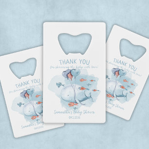 Custom Whale Boy Baby Shower Gast Vielen Dank Geldbeutel Flaschenöffner