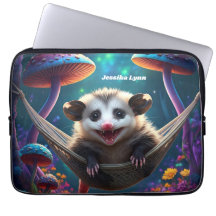 Custom Whimsical Opossum Psychedelic Hippie