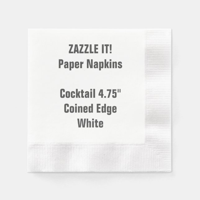 Custom WHIRLL Cocktail Papier Napkin Blank Serviette (Vorderseite)