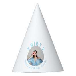 Custom White 30. Geburtstag Party Hat Partyhütchen