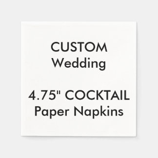 Custom White COCKTAIL Einwegpapier Napkins Serviette