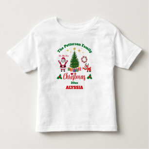 Custom White Family Weihnachten Weihnachtsmann Cla Kleinkind T-shirt