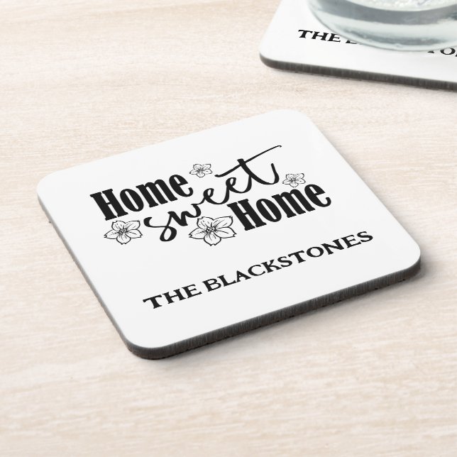 Custom White Getränkeuntersetzer (Linke Seite)