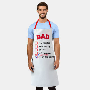 Custom White Personalisiert Vater MAMA #FATHERSDAY Schürze