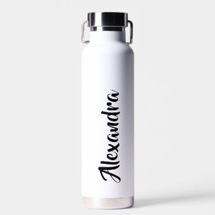 Custom White Personalisiert White Stainless Steak Trinkflasche