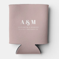 Custom White Text Dusty Rose Wedding