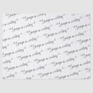 Custom White Wedding Tissue Paper - Personalisiert Seidenpapier
