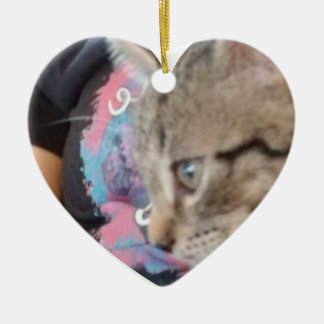 Custom Who Rescued Who Pet Name Keramik Ornament