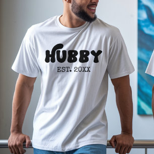 Custom Wifey Hubby Couple Shirt Set für Newlyweds