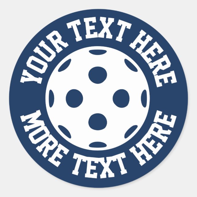 Custom wiffball Geburtstagsparty Aufkleber (Vorderseite)