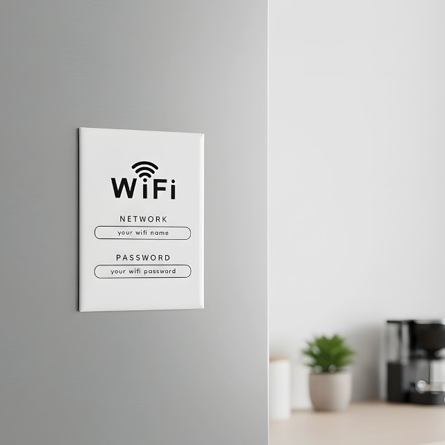 Custom WiFi Magnet for Office & Home Guest Network (Von Creator hochgeladen)