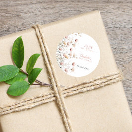 custom wildflower floral sticker label template