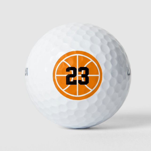 Custom Wilson Golf Bälle mit Basketball Logo (Vorderseite)