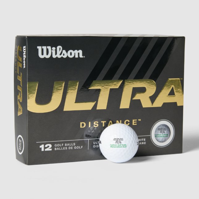 Custom Wilson Golf Balls - Personalisierte Entfern Golfball (Verpackungen)