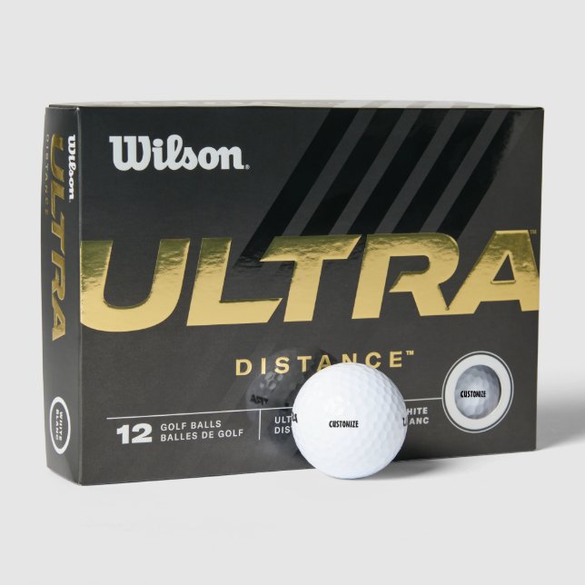 CUSTOM WILSON ULTRA 500 GOLF BALLS CUSTOMIZE GOLFBALL (Verpackungen)