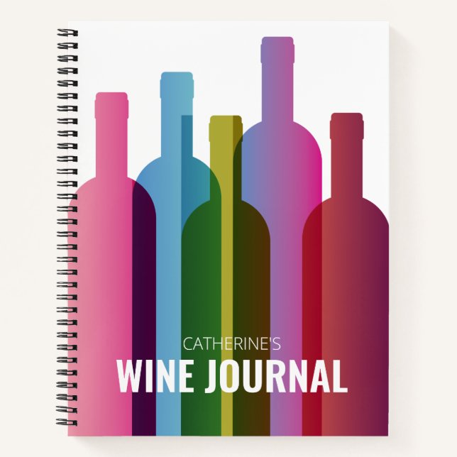 Custom Wine Journal Notizbuch (Vorderseite)