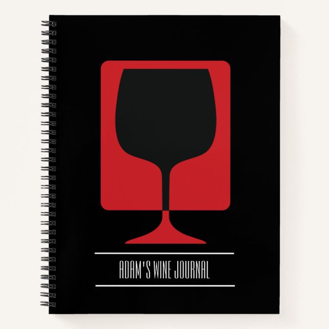 Custom Wine Journal Notizbuch (Vorderseite)