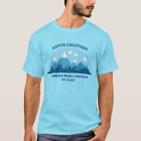 Custom Winter Family Wiedersehen Blue Snowy Mounta