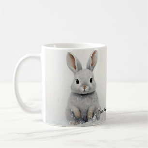 Custom Winter Rabbit Liebe Niedliche Ästhetik Kaffeetasse