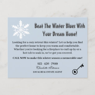 Custom Winter Real Anwesen Marketing Farm Feiertagspostkarte