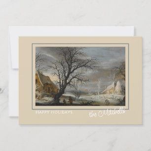 Custom Winter Wonderland Landschaft Malerei Feiertagskarte