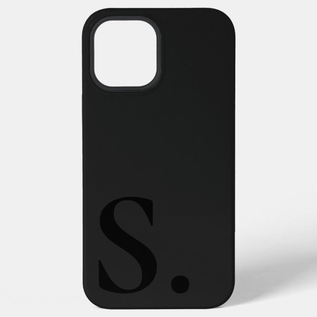 Custom with Initial Name iPhone Hülle (Rückseite)