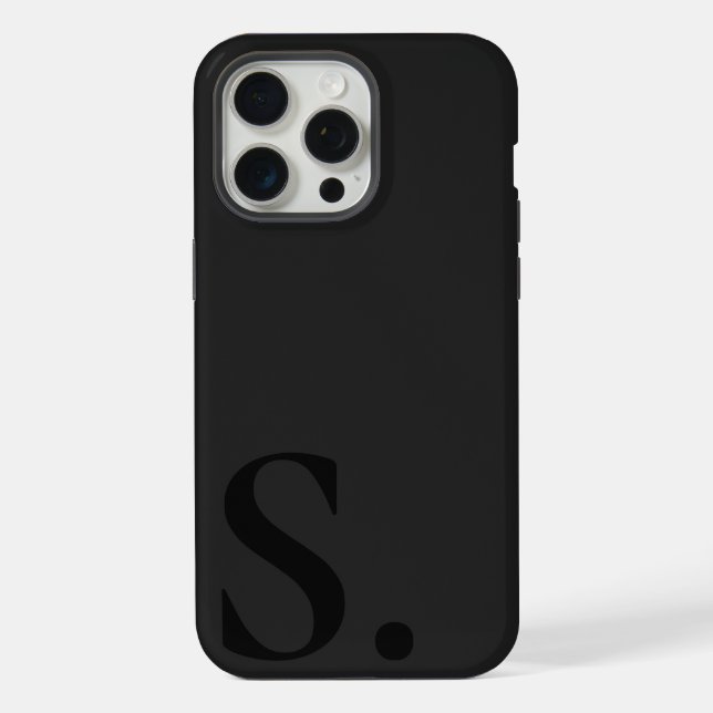 Custom with Initial Name iPhone Hülle (Rückseite)