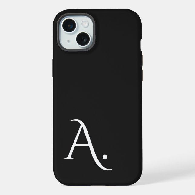 Custom with Initial Name iPhone Hülle (Rückseite)