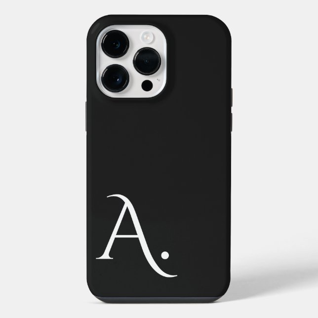 Custom with Initial Name iPhone Hülle (Rückseite)