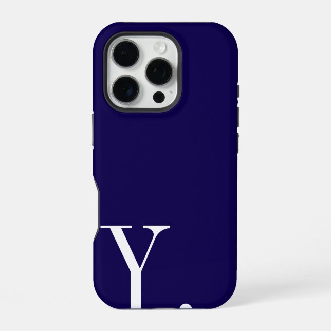 Custom with Initial Name iPhone Hülle (Rückseite)