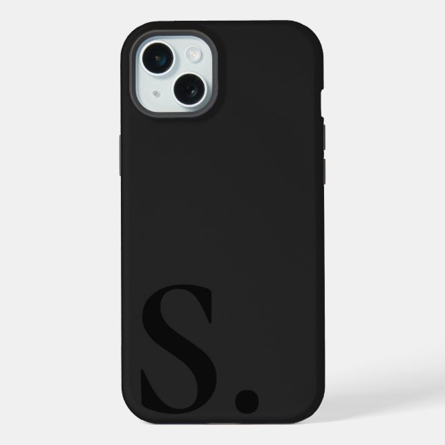 Custom with Initial Name iPhone Hülle (Rückseite)