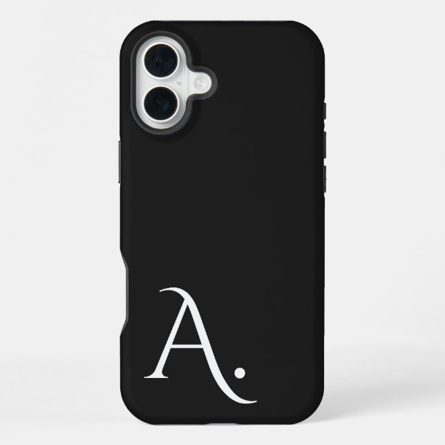 Custom with Initial Name iPhone Hülle (Rückseite)