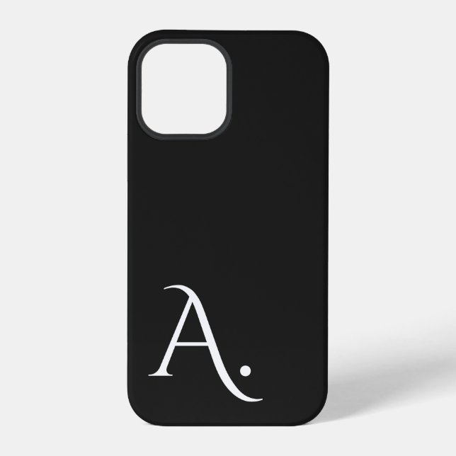 Custom with Initial Name iPhone Hülle (Rückseite)